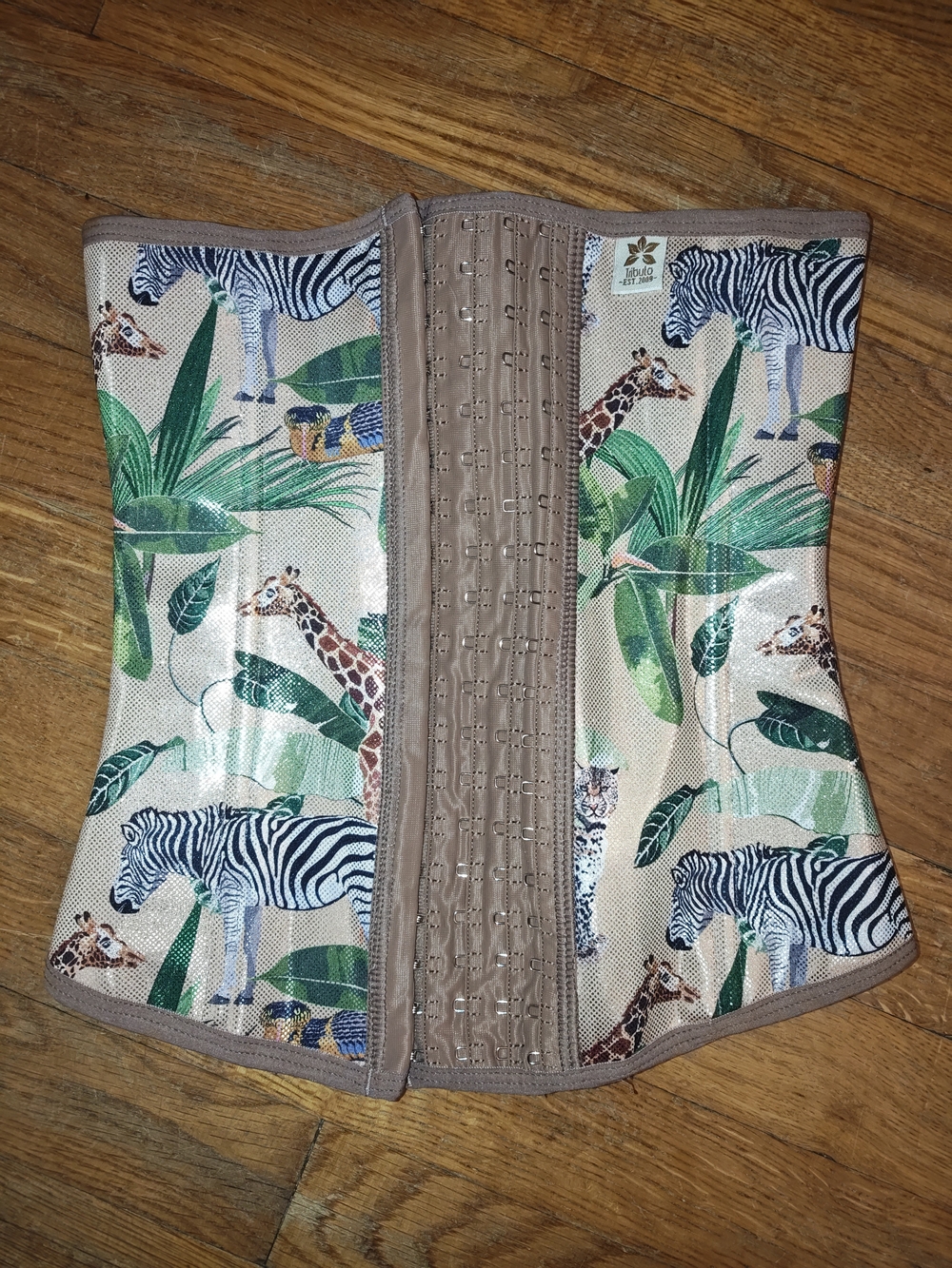 Tropical Safari Waist Trainer Corset - Animal Print